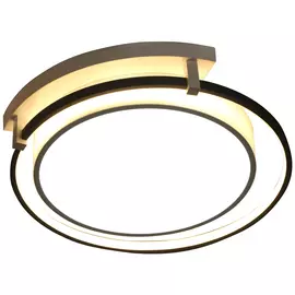 люстра потолочная светодиодная ESCADA Paola круг 2х48Вт LED черный белый