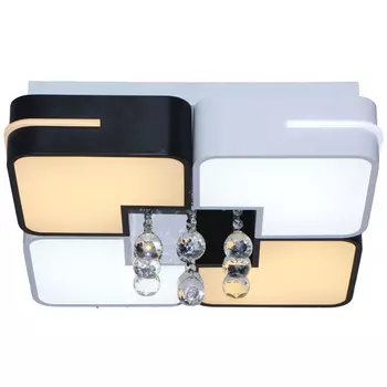 люстра потолочная светодиодная ESCADA Paola LED 4х15Вт белый черный