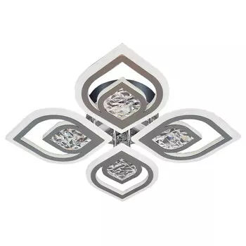 люстра потолочная светодиодная JUPITER Lotos 128Вт хром