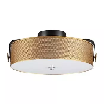 люстра потолочная светодиодная LUMION Ledio LED 40Вт металл черный античная латунь