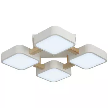 люстра потолочная светодиодная RITTER Scandia 56Вт LED дерево белый