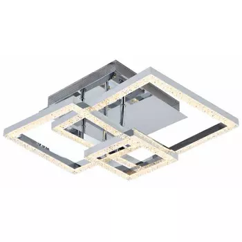 люстра потолочная светодиодная SCHAFFNER Anzuelo Chrome LED 108Вт хром