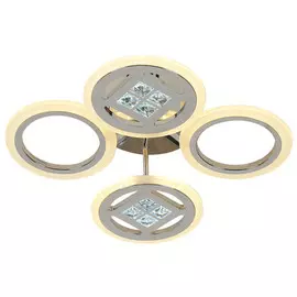люстра потолочная светодиодная Schaffner Fleco 4х23Вт LED 3020Лм хром