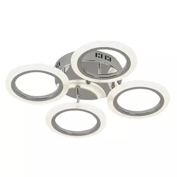 люстра потолочная светодиодная SCHAFFNER Fleco Chrome LED 64Вт хром