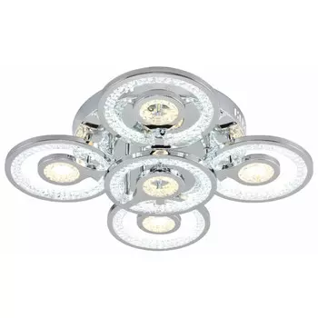 люстра потолочная светодиодная SCHAFFNER Gusano Chrome LED 140Вт хром