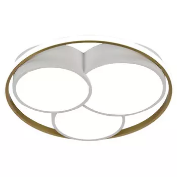 люстра потолочная светодиодная SCHAFFNER Modulo LED 104Вт белый/золото