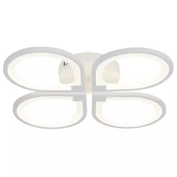 люстра потолочная светодиодная SCHAFFNER Omento 104Вт пластик металл белый