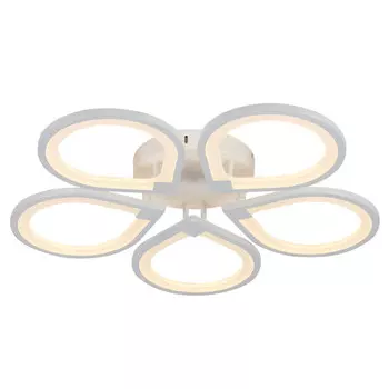 люстра потолочная светодиодная SCHAFFNER Omento 130Вт пластик металл белый