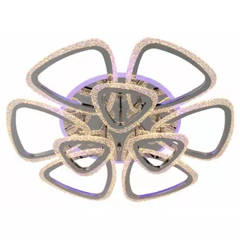 люстра потолочная светодиодная SCHAFFNER Real 204Вт+40Вт LED 8370Лм 3000/6000К хром