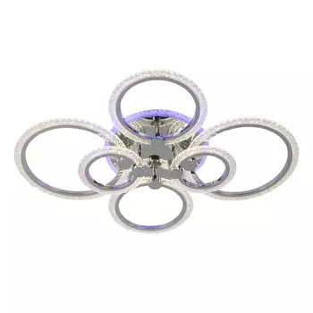 люстра потолочная светодиодная SCHAFFNER Star LED 144Вт+30Вт хром