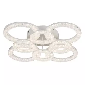 люстра потолочная светодиодная SCHAFFNER Uscita 208Вт пластик металл белый