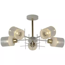 люстра потолочная TOPLIGHT Chloe 5х60Вт E27 стекло золото