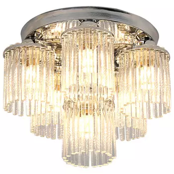 люстра потолочная TOPLIGHT Kristina 6х40Вт E14 хром хрусталь