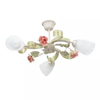 люстра потолочная VITALUCE Line E14 3х40Вт металл бежевый