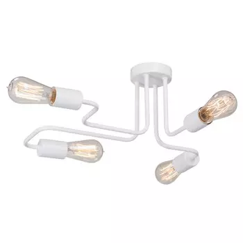 люстра потолочная VITALUCE Marigold 4x40Вт E27 металл белый