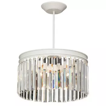 люстра потолочная VITALUCE Nika E14 3х40Вт металл хрусталь бежевый