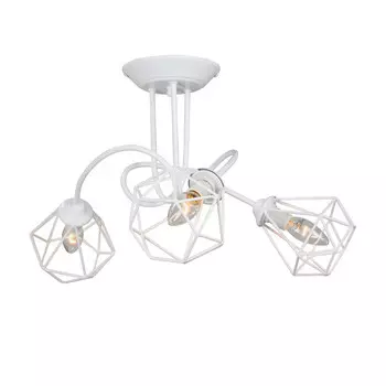 люстра потолочная VITALUCE Perfect E14 3х40Вт металл белый