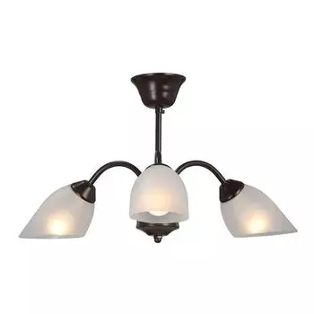 люстра потолочная VITALUCE Ralf 3х40Вт E14 металл коричневый