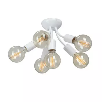 люстра потолочная VITALUCEE Bright E27 6х40Вт металл белый