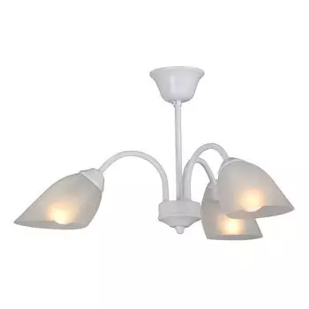 люстра потолочная VIYALUCE Vim 3х40Вт E14 металл белый