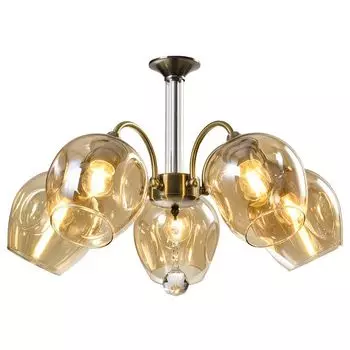 люстра Powerlight Joy 1-010100 5 х Е27 х 60 Вт бронза