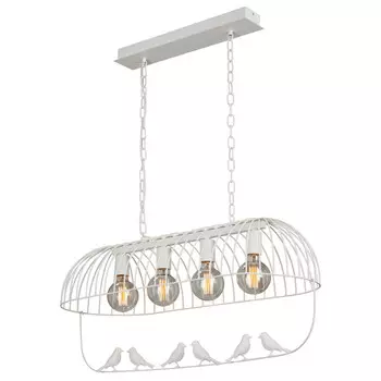 люстра продвесная VITALUCE Eloquence 4x40Вт E27 металл белый