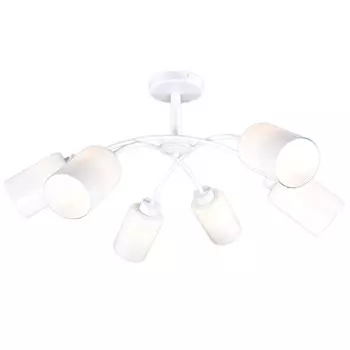 люстра РОССвет 6 х E14 х 60 Вт белая