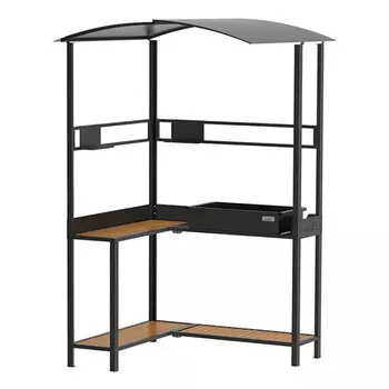 мангал с крышей Line PRO 140,2х118,6х220,1см сталь 3мм