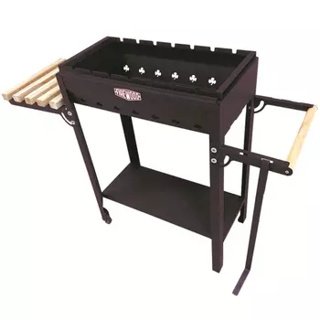 мангал стационарный Пикник FIREWOOD 80х115х37см сталь 2 мм