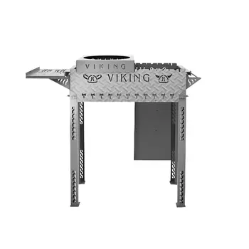 мангал стационарный VikinG XL 80х35х83см сталь 4мм