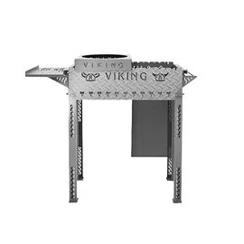 мангал стационарный VikinG XL 80х35х83см сталь 4мм