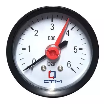 манометр СТМ горизонтальный аксиальный 1/4" 0-6 бар