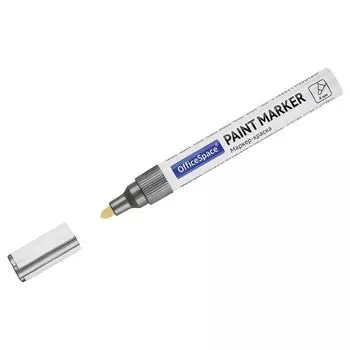 маркер-краска OFFICESPACE 1-4мм нитро-основа серебряная