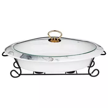 мармит LEFARD Moon Art 2,3л 40х26см овальный фарфор