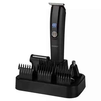 машинка для стрижки ENERGY EN-725 0-12мм 10 насадок сеть/аккумулятор