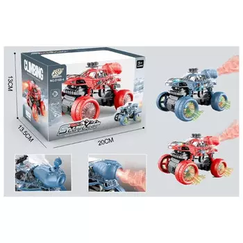 машинка Вездеход со светом звуком и паром 19х13х13 см