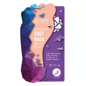 маска для ног ASIAKISS Peeling Foot носки отшелушивающая 30мл