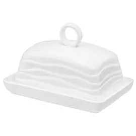 масленка Айсберг волны 13,5х9х8см фарфор