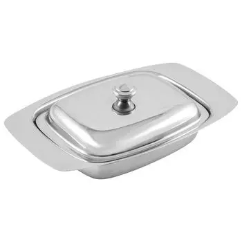 масленка MALLONY 500мл с крышкой нерж.сталь