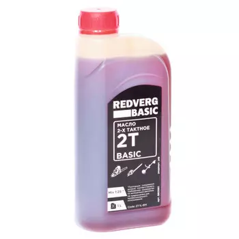 масло для 2-х тактных двигателей REDVERG BASIC 1л минеральное