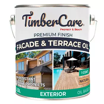 масло для террас TimberCare Facade&Terrace Oil 2,5л натуральное, арт.350048