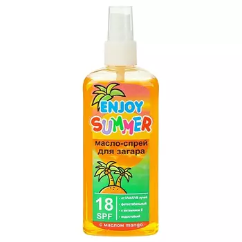 масло для загара ENJOY SUMMER SPF18 100мл