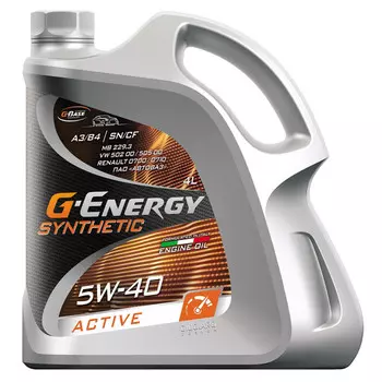 масло моторное G-ENERGY Synthetic Active 5W-40 4л