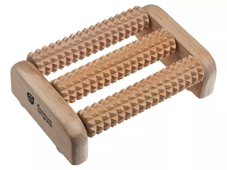 массажер для ног 14x9x4,5см дерево