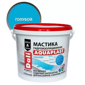 мастика DALI Aquaplast гидроизоляционная 5л голубая, арт.20230