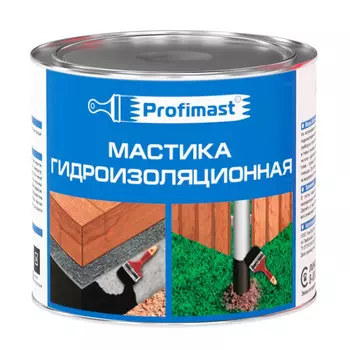 мастика гидроизоляционная PROFIMAST 2 л/1,8 кг, арт.4607952900639