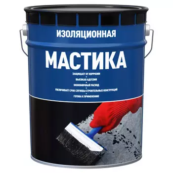 мастика изоляционная 21,5 л/19 кг, арт.4607952904330