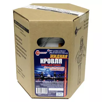 мастика NIP Ponace Жидкая кровля полимерная водовытесняющая 5л, арт.JK-050-351