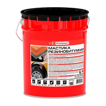 мастика резинобитумная PROFIMAST 21,5 л/18 кг, арт.4607952900707