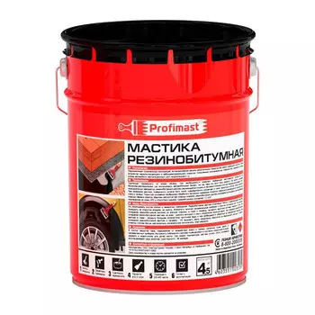 мастика резинобитумная PROFIMAST 5 л/4,5 кг, арт.4607952900684